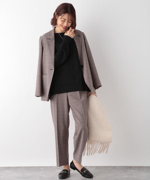 GLOBAL WORK（グローバルワーク）の「ウールライクSETUPパンツ【MATINEE LINE】/238276（スラックス・レディース・ダークブラウン/グレー/ベージュ系その他3・SMALL/MEDIUM/LARGE）」の10枚目の写真