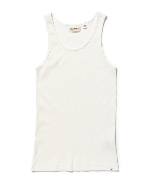 BEAMS BOY（ビームスボーイ）の「BEAMS BOY / テレコ タンクトップ（タンクトップ・レディース・ホワイト/グレー/ネイビー・ONE SIZE）」の5枚目の写真