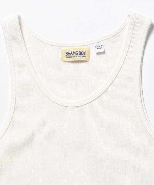 BEAMS BOY（ビームスボーイ）の「BEAMS BOY / テレコ タンクトップ（タンクトップ・レディース・ホワイト/グレー/ネイビー・ONE SIZE）」の10枚目の写真
