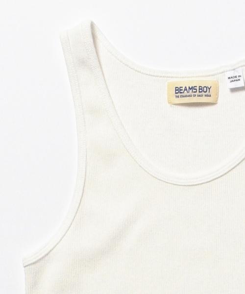 BEAMS BOY（ビームスボーイ）の「BEAMS BOY / テレコ タンクトップ（タンクトップ・レディース・ホワイト/グレー/ネイビー・ONE SIZE）」の6枚目の写真