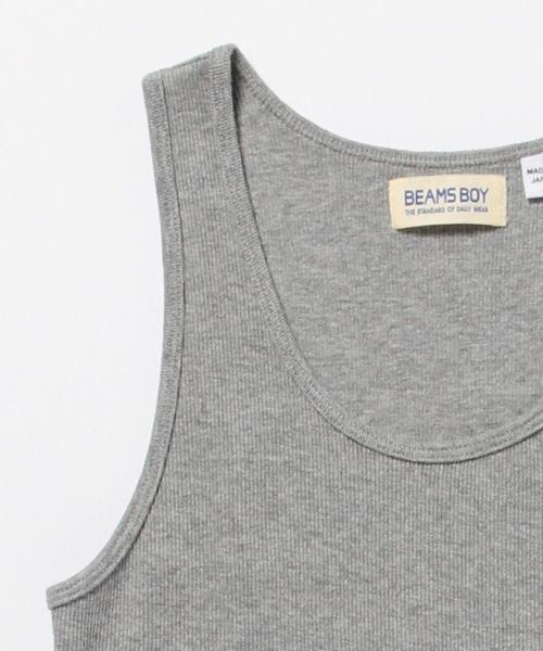 BEAMS BOY（ビームスボーイ）の「BEAMS BOY / テレコ タンクトップ（タンクトップ・レディース・ホワイト/グレー/ネイビー・ONE SIZE）」の18枚目の写真