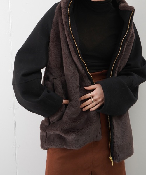 新品未使用　SEADRAKE エコファー　ジャケット LUCA/LADY LUCK LUCA（ルカ/レディラックルカ）の「SEADRAKE シード