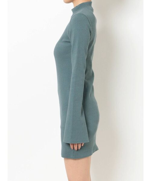 EMODA（エモダ）の「ハイネックリブミニワンピース（ワンピース・レディース・グレー/ブラック/ピンク/ブルー・FREE）」の20枚目の写真