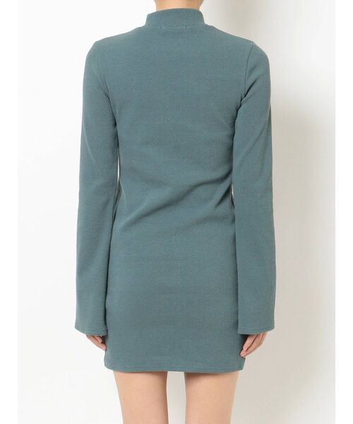 EMODA（エモダ）の「ハイネックリブミニワンピース（ワンピース・レディース・グレー/ブラック/ピンク/ブルー・FREE）」の21枚目の写真