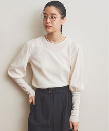figLondon cotton tulle puff BL ホワイト fig London - fig London＊cotton tulle frill BL キナリの通販 by