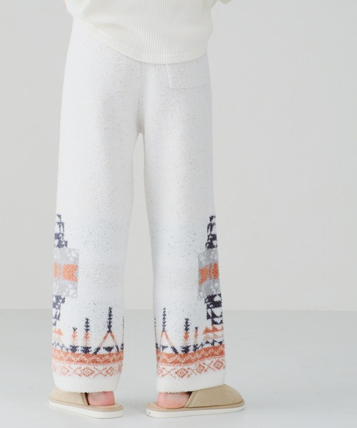 acro（アクロ）の「ジャガード柄ニットパンツ/AC1265（ルームウェア/パジャマ・レディース・アイボリー・ﾌﾘ-）」の16枚目の写真