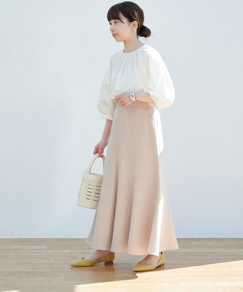 美品⭐︎グリーンレーベルリラクシング　リネンライクセットアップ42サイズ size SHORTあり］リネンライク ダブル ジャケット