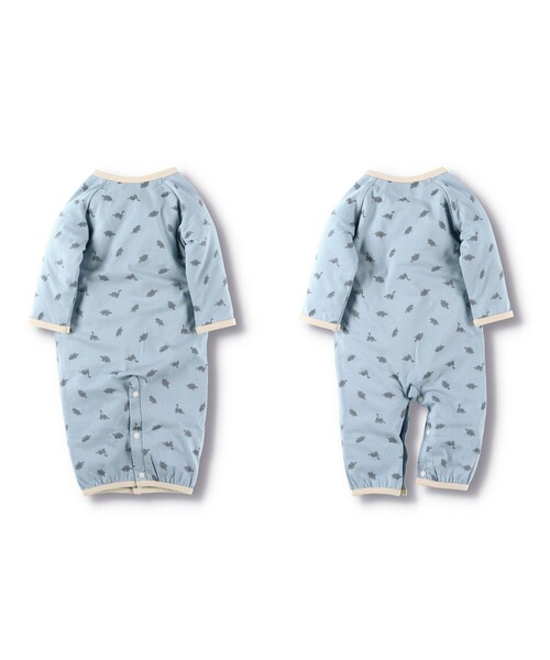 BRANSHES（ブランシェス）の「恐竜柄肌着付き2WAYオール（ロンパース・キッズ・サックスブルー/ベージュ・FREE）」の13枚目の写真