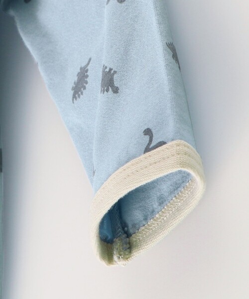 BRANSHES（ブランシェス）の「恐竜柄肌着付き2WAYオール（ロンパース・キッズ・サックスブルー/ベージュ・FREE）」の16枚目の写真