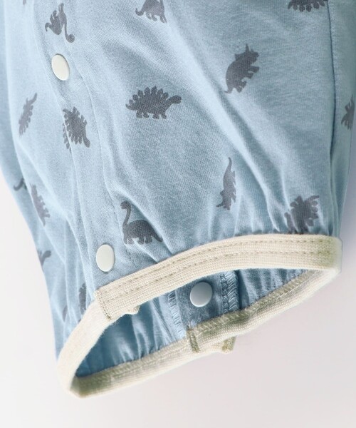 BRANSHES（ブランシェス）の「恐竜柄肌着付き2WAYオール（ロンパース・キッズ・サックスブルー/ベージュ・FREE）」の17枚目の写真