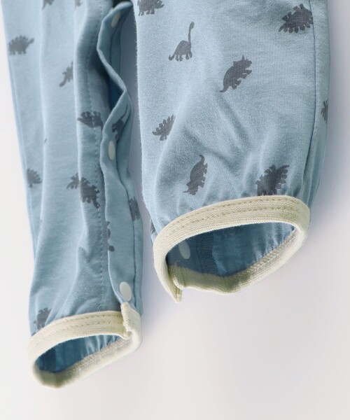 BRANSHES（ブランシェス）の「恐竜柄肌着付き2WAYオール（ロンパース・キッズ・サックスブルー/ベージュ・FREE）」の18枚目の写真