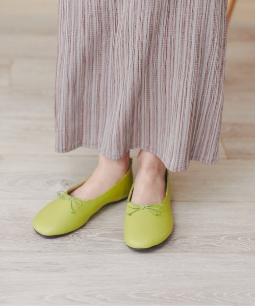 ANGIE（アンジー）の「甲深 バレエシューズ（バレエシューズ・レディース・レッド/ブラック/ライトベージュ/グリーン/ブラウン/オレンジ/ライム・X-LARGE/MEDIUM/SMALL/LARGE）」の17枚目の写真