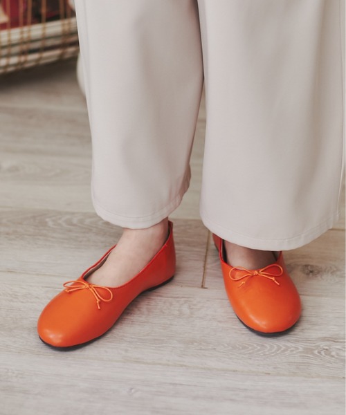 ANGIE（アンジー）の「甲深 バレエシューズ（バレエシューズ・レディース・レッド/ブラック/ライトベージュ/グリーン/ブラウン/オレンジ/ライム・X-LARGE/MEDIUM/SMALL/LARGE）」の21枚目の写真