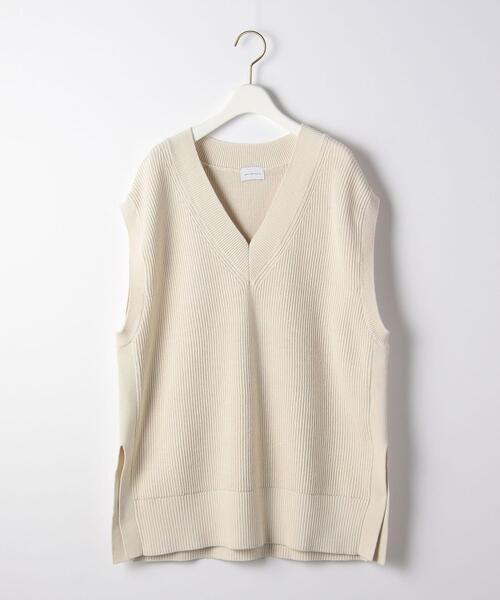 GREEN LABEL RELAXING ホワイトベスト ユナイテッドアローズ グリーンレーベル リラクシングのベスト