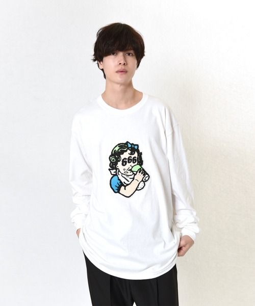 抜群ファッション通販 Drink 666 L S Tee Tシャツ カットソー Milkboy ミルクボーイ のファッション 新作商品 Arenatheatre Net