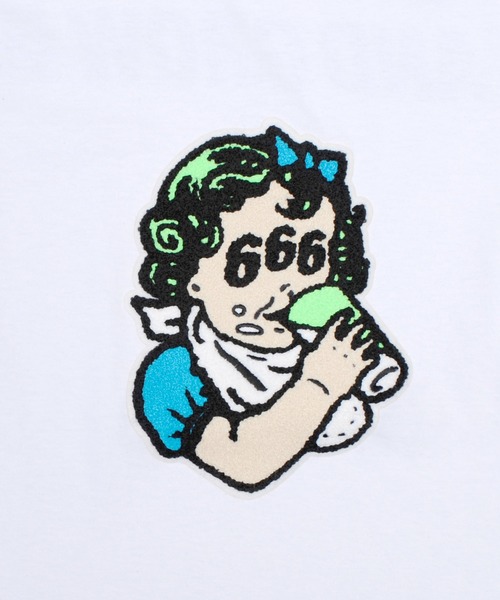 MILKBOY(ミルクボーイ)の「DRINK 666 L.S. TEE(Tシャツ/カットソー・レディース・B/C/A・L/XL)」の10枚目の写真