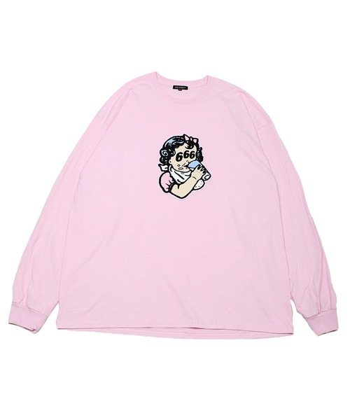 MILKBOY(ミルクボーイ)の「DRINK 666 L.S. TEE(Tシャツ/カットソー・レディース・B/C/A・L/XL)」の6枚目の写真