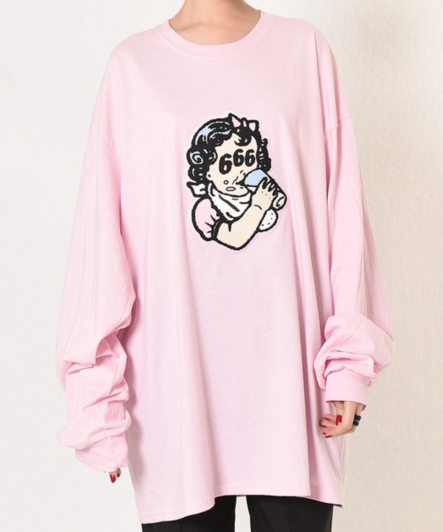 MILKBOY(ミルクボーイ)の「DRINK 666 L.S. TEE(Tシャツ/カットソー・レディース・B/C/A・L/XL)」の21枚目の写真