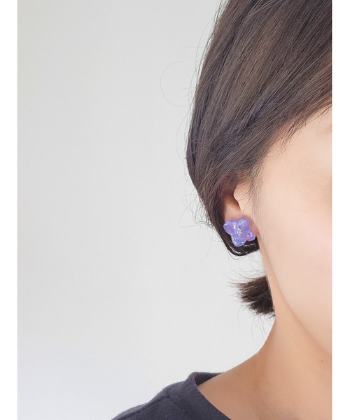 tone(トーン)の「【Tresor】グラデーション紫陽花ピアス(MA)(ピアス(両耳用)・レディース・ブルー/ブルー系その他/ブルー系その他2/ブルー系その他3・FREE)」の15枚目の写真