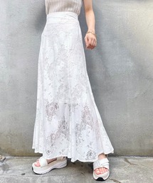 Chico（チコ）の「【Web限定】総レースフレアスカート（スカート・レディース）」