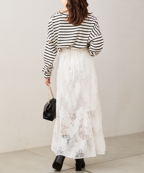 Chico(チコ)の「【Web限定】総レースフレアスカート(スカート・レディース・ホワイト/ブラック/ピンク・FREE)」の6枚目の写真