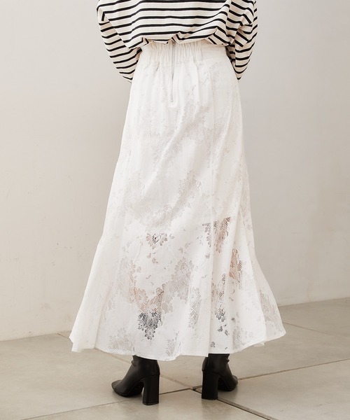 Chico(チコ)の「【Web限定】総レースフレアスカート(スカート・レディース・ホワイト/ブラック/ピンク・FREE)」の9枚目の写真