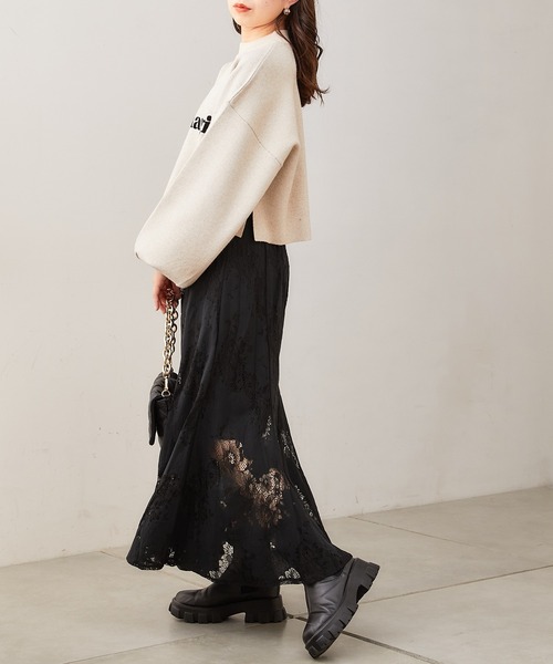 Chico(チコ)の「【Web限定】総レースフレアスカート(スカート・レディース・ホワイト/ブラック/ピンク・FREE)」の11枚目の写真