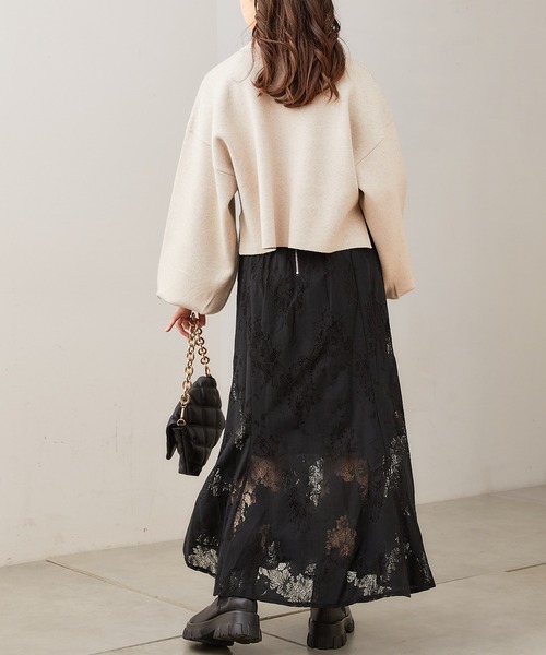 Chico(チコ)の「【Web限定】総レースフレアスカート(スカート・レディース・ホワイト/ブラック/ピンク・FREE)」の12枚目の写真