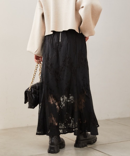 Chico(チコ)の「【Web限定】総レースフレアスカート(スカート・レディース・ホワイト/ブラック/ピンク・FREE)」の15枚目の写真