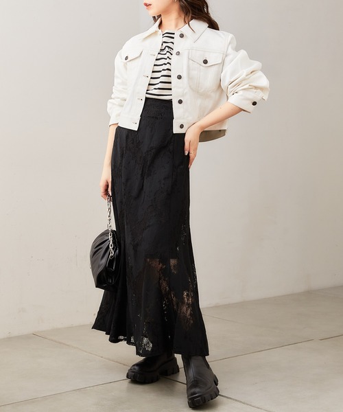 Chico(チコ)の「【Web限定】総レースフレアスカート(スカート・レディース・ホワイト/ブラック/ピンク・FREE)」の16枚目の写真