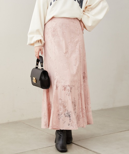 Chico(チコ)の「【Web限定】総レースフレアスカート(スカート・レディース・ホワイト/ブラック/ピンク・FREE)」の22枚目の写真