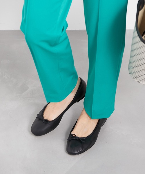 ROPE'(ロペ)の「ソフトレザーバレエシューズ(バレエシューズ・レディース・ブラック/シルバー/オレンジ/ミント・36/37/36.5/37.5/35.5)」の2枚目の写真