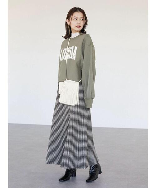 Green Parks(グリーンパークス)の「シアー配色リブインナー*(Tシャツ/カットソー・レディース・レッド/グリーン/ホワイト系その他2・FREE)」の4枚目の写真