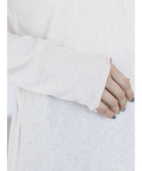 Green Parks(グリーンパークス)の「シアー配色リブインナー*(Tシャツ/カットソー・レディース・レッド/グリーン/ホワイト系その他2・FREE)」の10枚目の写真