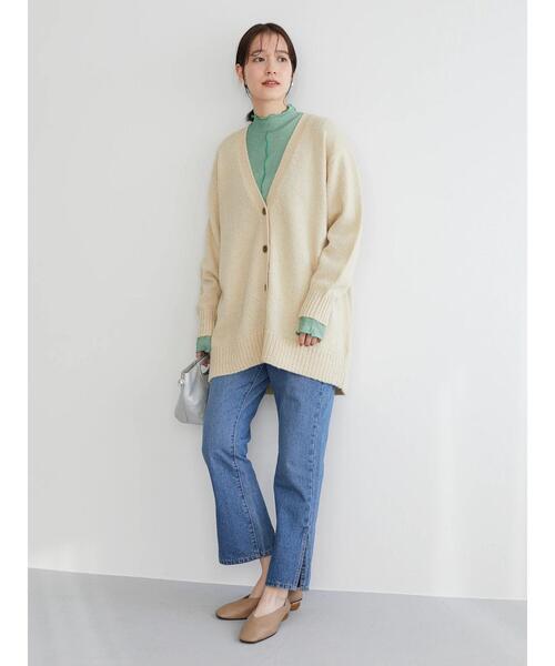 Green Parks(グリーンパークス)の「シアー配色リブインナー*(Tシャツ/カットソー・レディース・レッド/グリーン/ホワイト系その他2・FREE)」の17枚目の写真