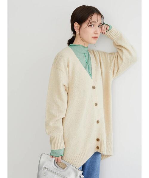 Green Parks(グリーンパークス)の「シアー配色リブインナー*(Tシャツ/カットソー・レディース・レッド/グリーン/ホワイト系その他2・FREE)」の19枚目の写真