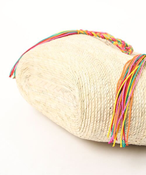 チチカカ（チチカカ）の「メキシコテープパルマバッグ（かごバッグ・レディース・ベージュ・FREE）」の3枚目の写真