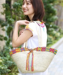 チチカカ | メキシコテープパルマバッグ(かごバッグ)