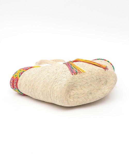 チチカカ（チチカカ）の「メキシコテープパルマバッグ（かごバッグ・レディース・ベージュ・FREE）」の10枚目の写真