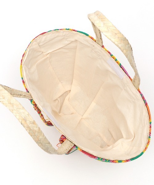 チチカカ（チチカカ）の「メキシコテープパルマバッグ（かごバッグ・レディース・ベージュ・FREE）」の9枚目の写真