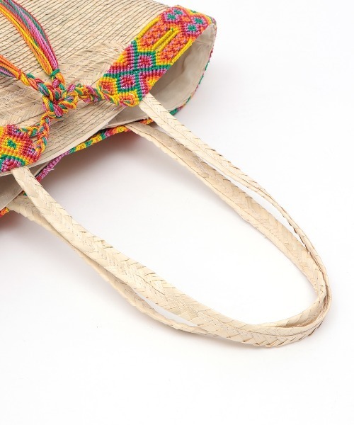 チチカカ（チチカカ）の「メキシコテープパルマバッグ（かごバッグ・レディース・ベージュ・FREE）」の8枚目の写真