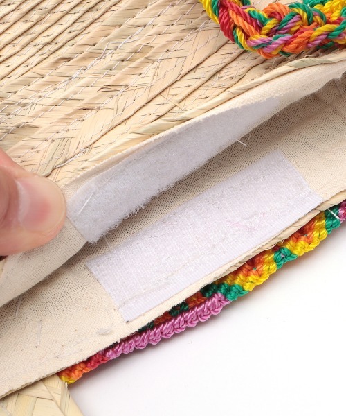 チチカカ（チチカカ）の「メキシコテープパルマバッグ（かごバッグ・レディース・ベージュ・FREE）」の6枚目の写真