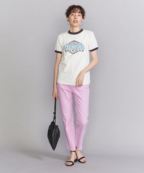 GOOD ROCK SPEED(グッドロックスピード)の「【別注】<GOOD ROCK SPEED>グラフィックプリント リンガーTシャツ ∴(Tシャツ/カットソー・レディース・ブラック/ネイビー・FREE)」の7枚目の写真