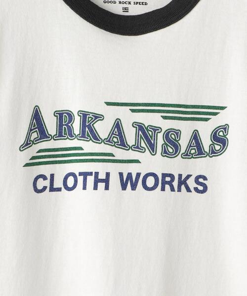 GOOD ROCK SPEED(グッドロックスピード)の「【別注】<GOOD ROCK SPEED>グラフィックプリント リンガーTシャツ ∴(Tシャツ/カットソー・レディース・ブラック/ネイビー・FREE)」の10枚目の写真