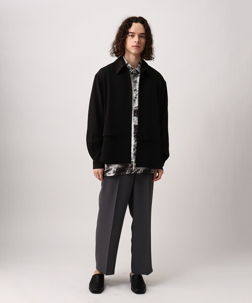 tk.TAKEO KIKUCHI（ティーケータケオキクチ）の「◆ダブルヨークZIPシャツ（シャツ/ブラウス・メンズ・ブラック/オフホワイト・03/02）」の16枚目の写真