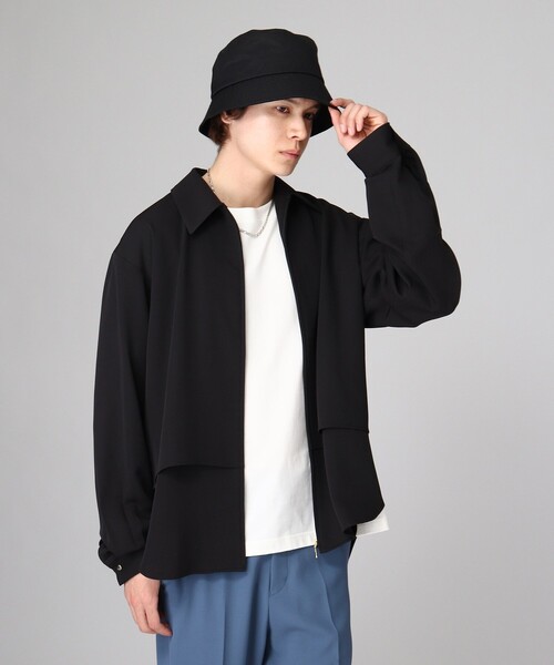 tk.TAKEO KIKUCHI（ティーケータケオキクチ）の「◆ダブルヨークZIPシャツ（シャツ/ブラウス・メンズ・ブラック/オフホワイト・03/02）」の17枚目の写真