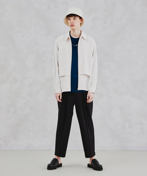 tk.TAKEO KIKUCHI（ティーケータケオキクチ）の「◆ダブルヨークZIPシャツ（シャツ/ブラウス・メンズ・ブラック/オフホワイト・03/02）」の22枚目の写真