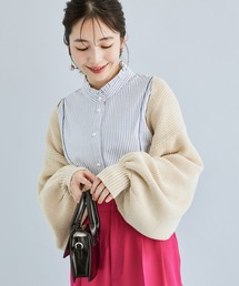 VIS | ショート丈ですっきり、ボレロニットカーディガン(カーディガン/ボレロ)