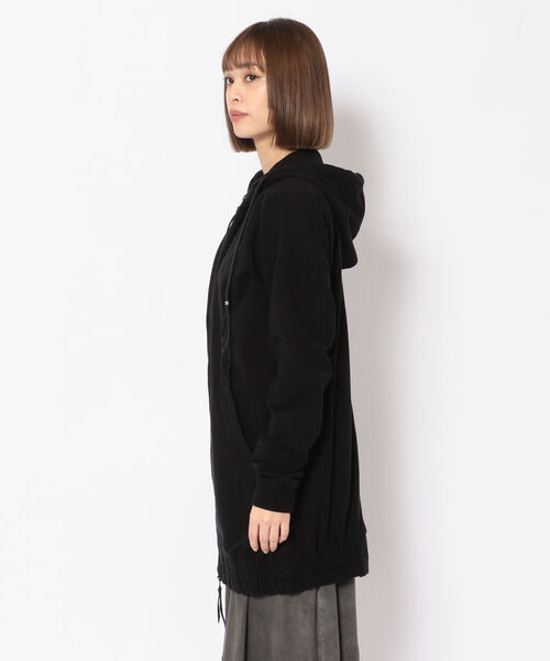 KMRii(ケムリ)の「KMRii/ケムリ/BACK STITCH COTTON PARKA(パーカー・レディース・ブラック・FREE)」の3枚目の写真