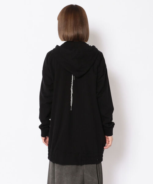 KMRii(ケムリ)の「KMRii/ケムリ/BACK STITCH COTTON PARKA(パーカー・レディース・ブラック・FREE)」の4枚目の写真